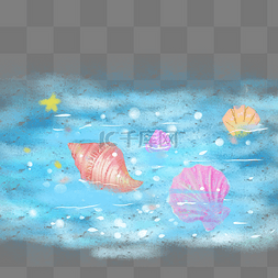 海星海螺图片_梦幻海洋生物