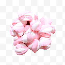 浪漫情人节创意字体图片_一堆粉色白色棉花糖