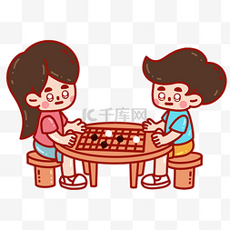 娱乐博弈图片_棋牌游戏下棋对战人物