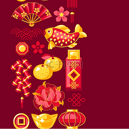 新年贺卡节日图片_快乐的中国新年贺卡。