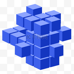 箭箭立方体图片_立体方块立方体几何
