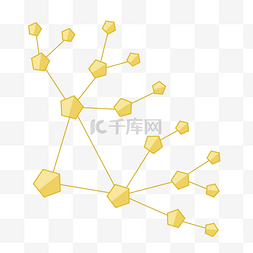 黄色多边形图片_黄色多边形网络剪贴画