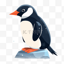 企鹅电竞图片_企鹅扁平插画手绘免抠元素