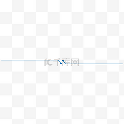 分割线科技线图片_科技蓝极简交互箭头分割线