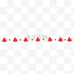 千库原创大暑图片_夏天清新分割线