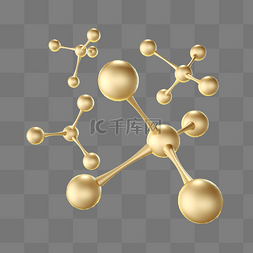 分子杂交图片_3D美容护肤医疗分子结构