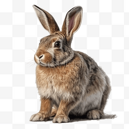 兔年国潮贺岁插画图片_家养宠物小动物灰兔