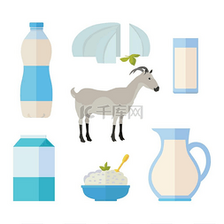 一套从牛奶中提取的传统乳制品。