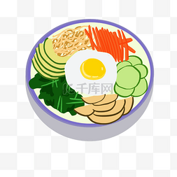 米饭拌饭料图片_石锅拌饭美食韩国食物插图