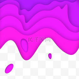 紫色剪纸风背景底纹