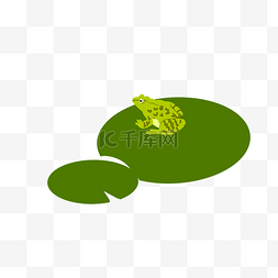 立夏绿色图片_荷塘青蛙