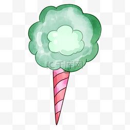 棉花糖冰淇淋彩筒图片绘画