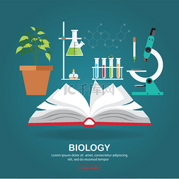 待开放的花图片_生物实验室工作区和科学设备与开