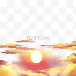 唯美水波纹图片_天空唯美夕阳日出落日晚霞傍晚云