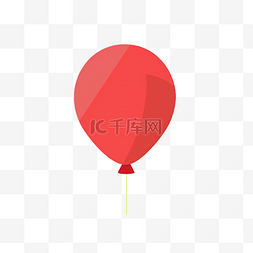 一个平面卡通气球