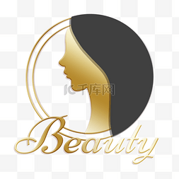 护肤品牌图片图片_女性黑金创意质感美容图标