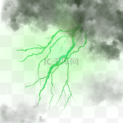 雷雨天气绿色抽象