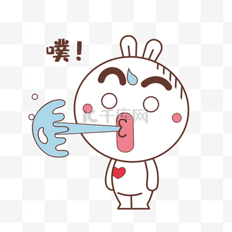千库网官方ip库宝吉祥物噗水表情包