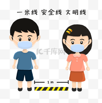 新冠疫情共同抗疫防护一米线