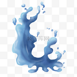 液体水溅图片_抽象水彩液体水溅