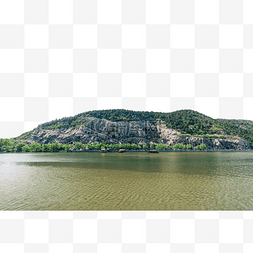 风景图片_龙门石窟春天佛教造像龙门山伊河