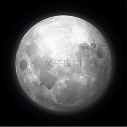 黑色主图模版图片_月亮的位相在黑色的天空.