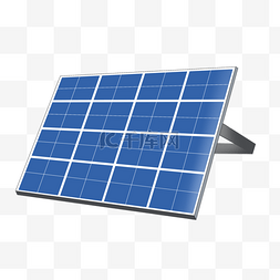 蓝色剪贴画图片_节能设备太阳能板剪贴画