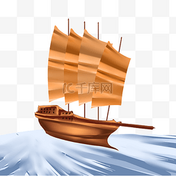 木船帆船郑和下西洋