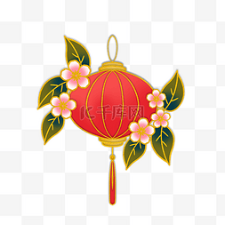 国潮新年红灯笼元宵节春节装饰吊