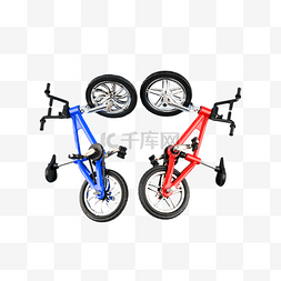 工具摄影图玩具自行车