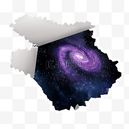 紫色旋涡图片_紫色银河旋涡撕破纸张