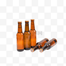 啤元素图片_棕色啤酒瓶子