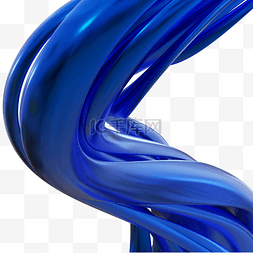 主图金属拉丝图片_3DC4D立体蓝色金属光纤