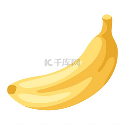 风格化香蕉的插图纸箱样式的图标