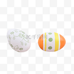 椭圆彩蛋图片_派对鸡蛋花纹复活节彩蛋