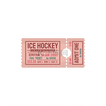 冰球半决赛州锦标赛允许使用单独的邀请卡矢量大冰场入场一个价格日期和大门座位比赛纸质门票邀请函城市锦标赛全票冰球州锦标赛复古票卡