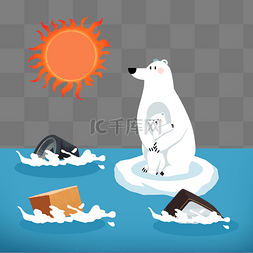 气象日极端气候北极升温温室效应