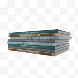文学书籍图片_C4D自习室休息室书籍杂志模型