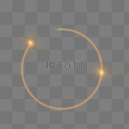 炫光圈效果图片_黄色炫光光圈