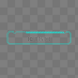科技边框图片_蓝色科技感电竞边框