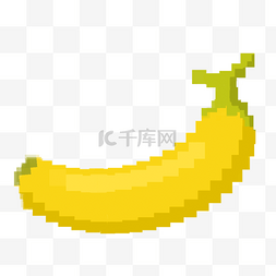 黄色香蕉像素游戏水果