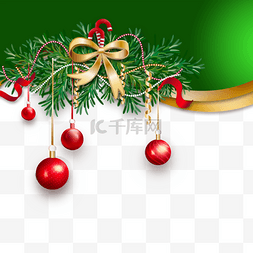 挂件设计图片_圣诞节抽象绿色渐变边框