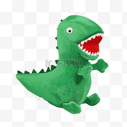 绿色恐龙图片_儿童玩具恐龙