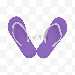 紫色拖鞋图片_拖鞋保护时尚颜色