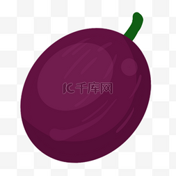 印度乌加迪卡通紫色茄子