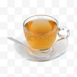半透明食物图片_棕色玻璃杯红茶
