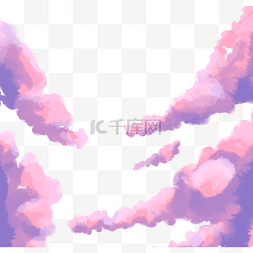 紫色渐变云彩云朵