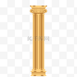 宫殿金色柱子石柱建材欧式