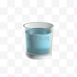 C4D磨砂玻璃杯