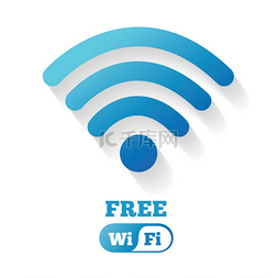 wifi無線網路图片_蓝色主题免费wifi